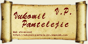Vukomil Pantelejić vizit kartica